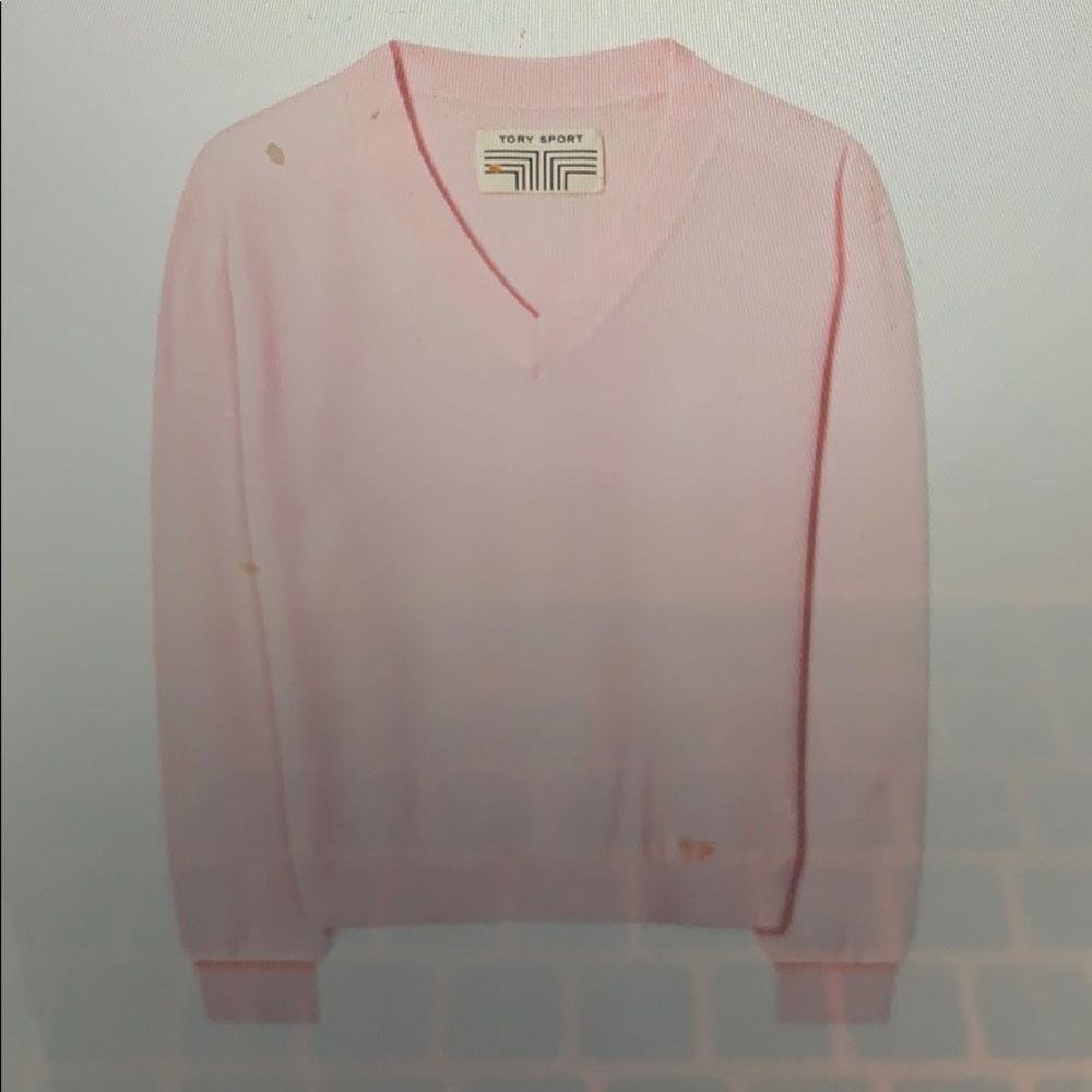 Tory Sport Performance Merino V Neck Sweater